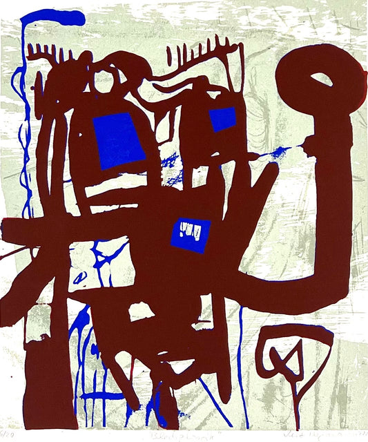 Hofmann, Veit, Blechplastik, 22 x 19cm, 6/20, Siebdruck, 2000
