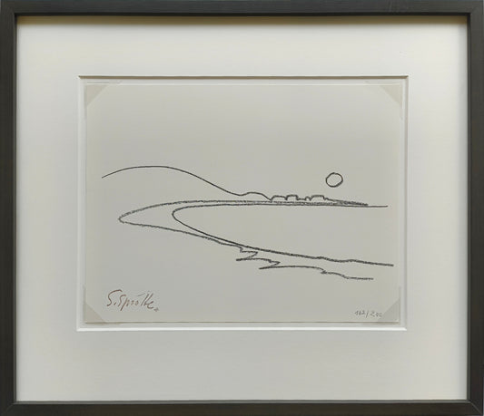 Sprotte, Siegward, Blidselbucht, Serigraphie faksimile num. Auflage 182/200