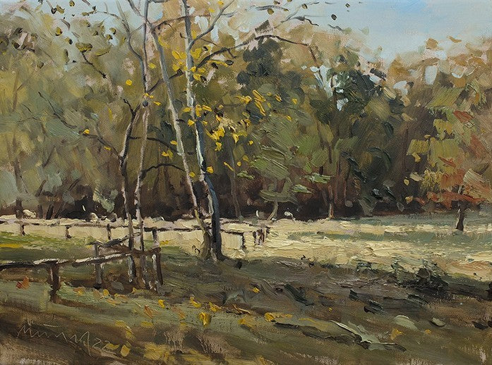 Meinel, Mathias, Boberger Niederung I, 30 x 40cm Öl auf Leinw., 2022