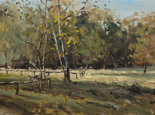 Meinel, Mathias, Boberger Niederung I, 30 x 40cm Öl auf Leinw., 2022
