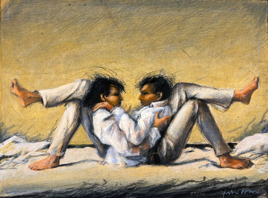 Wever, Peter, Bodenhaltung, 49,5 x 67cm, 37/100, Radierung