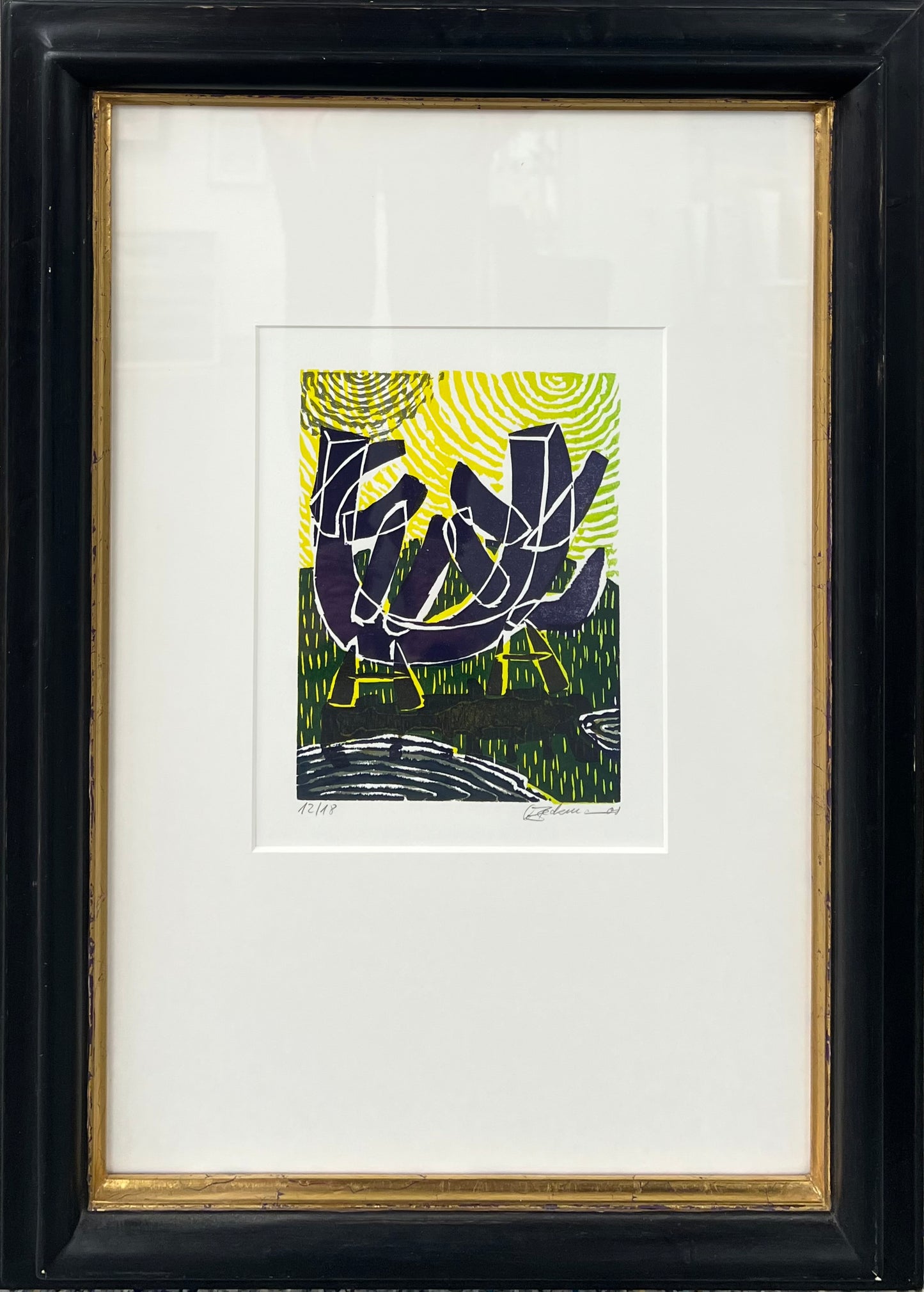 Beckmann, Otto, Boot im Bau, 15 x 20cm, Radierung