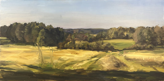 Weiner, Corinna, Brandenburgische Landschaft, Herbst, 50 x 100cm, Öl auf Leinwand