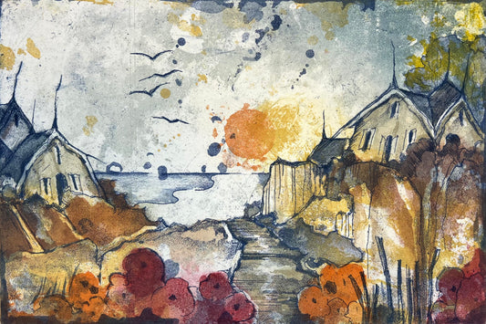 Brassel, Rüdiger, Am Meer, 20 x 30cm, 8/75, Radierung