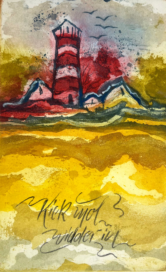 Brassel, Rüdiger, Kiek mol widder in, 24,7 x 15,5cm, 17/50, Radierung