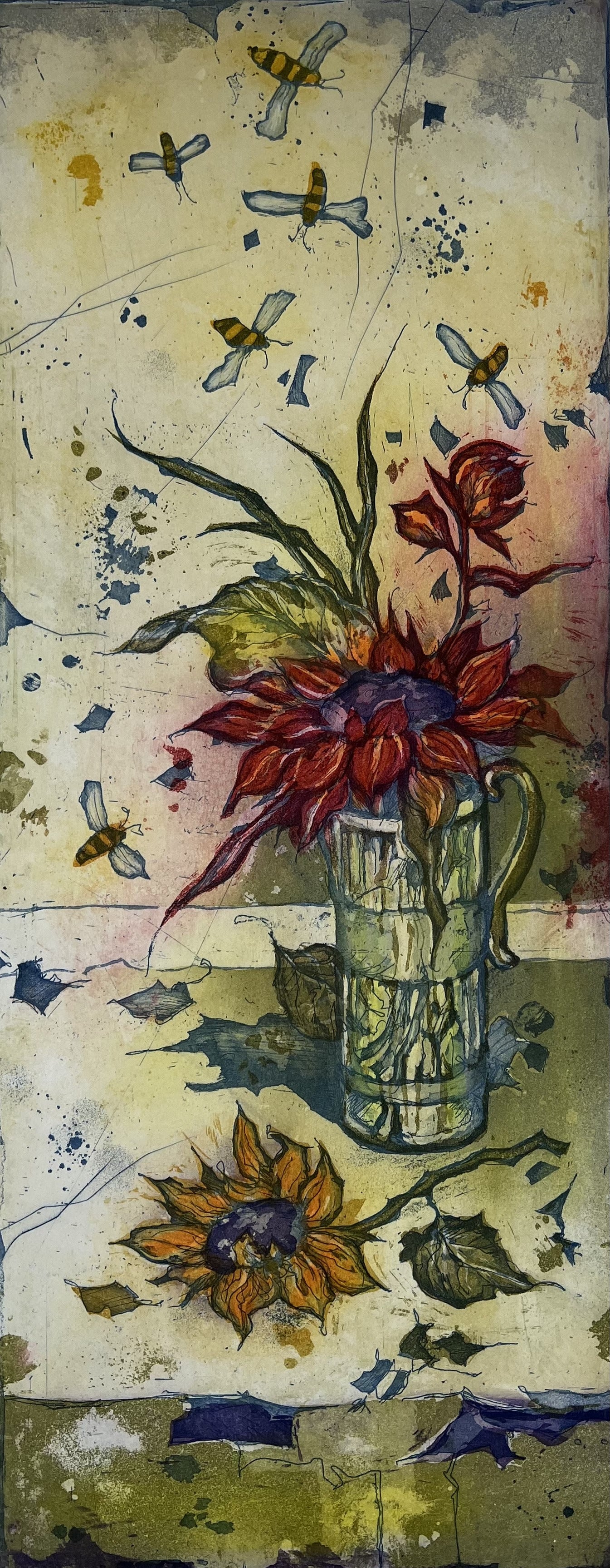 Brassel, Rüdiger, Sommer, 49,7 x 19,8cm, 17/50, Radierung