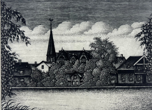 Froese, Peter, Bredstedt, 8,8 x 11,8cm, e.a., Kupferstich, 1997