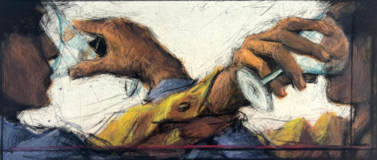 Wever, Peter, Bruderschaft, 14 x 32,5cm, e.a., Radierung