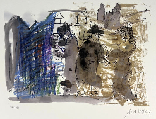 Mueller-Stahl, Armin, Buddenbrooks-Spaziergang durch die Stadt, 21 x 30cm, 108/180, Giclée-Print