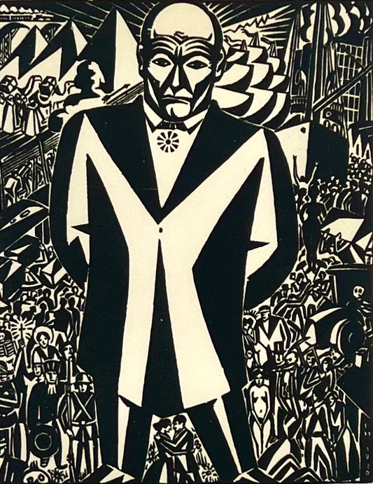Masereel, Frans, Business Man, 20,5 x 16cm, Holzschnitt, 1920