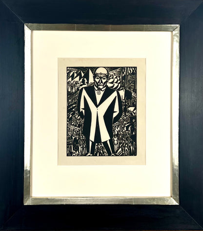 Masereel, Frans, Business Man, 20,5 x 16cm, Holzschnitt, 1920