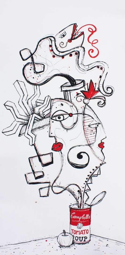 Grimm, Max, Campbells, 87,5 x 50cm, e.a., Siebdruck