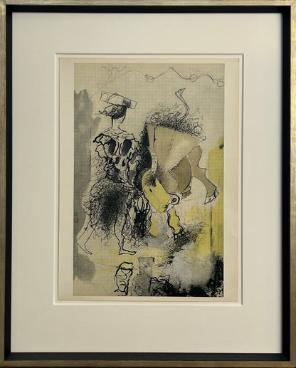 Braque, Georges, Stierkampf I, Carnets intimes 14, 1955, 34 x 23cm, Lithografie