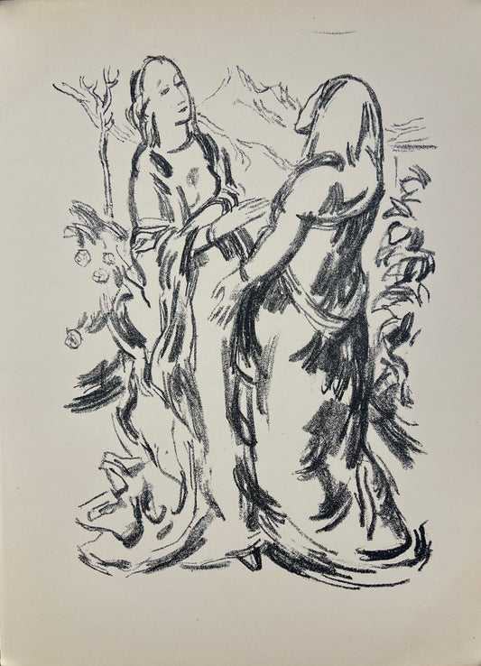 Caspar, Karl, Heimsuchung, 32 x 24cm, Lithografie