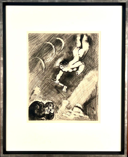 Chagall, Marc, Le bûcheron et mercure (Der Holzfäller und Merkur), 29,5 x 23,5cm, Radierung, 1952