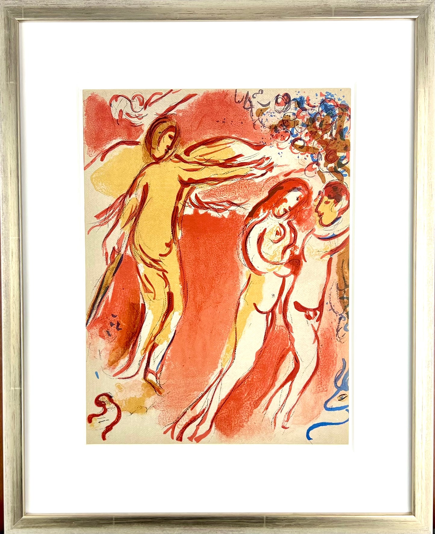 Chagall, Marc, Vertreibung aus dem irdischen Paradies, 35,5 x 26cm, Farblithografie, 1960