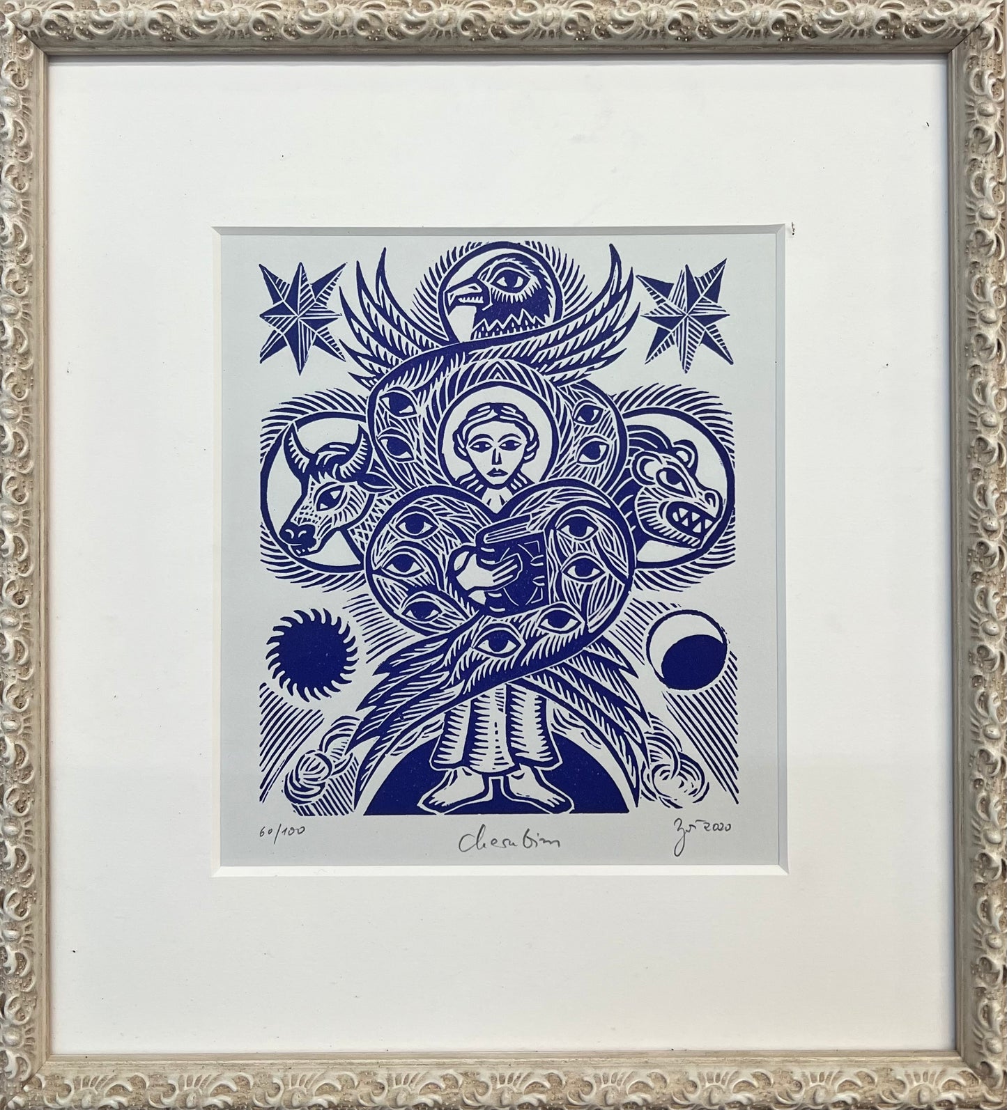Zwirnmann, Katja, Cherubim/Kleines Pandämonium, 22,5 x 16,5cm, 60/100, Linolschnitt, 2020