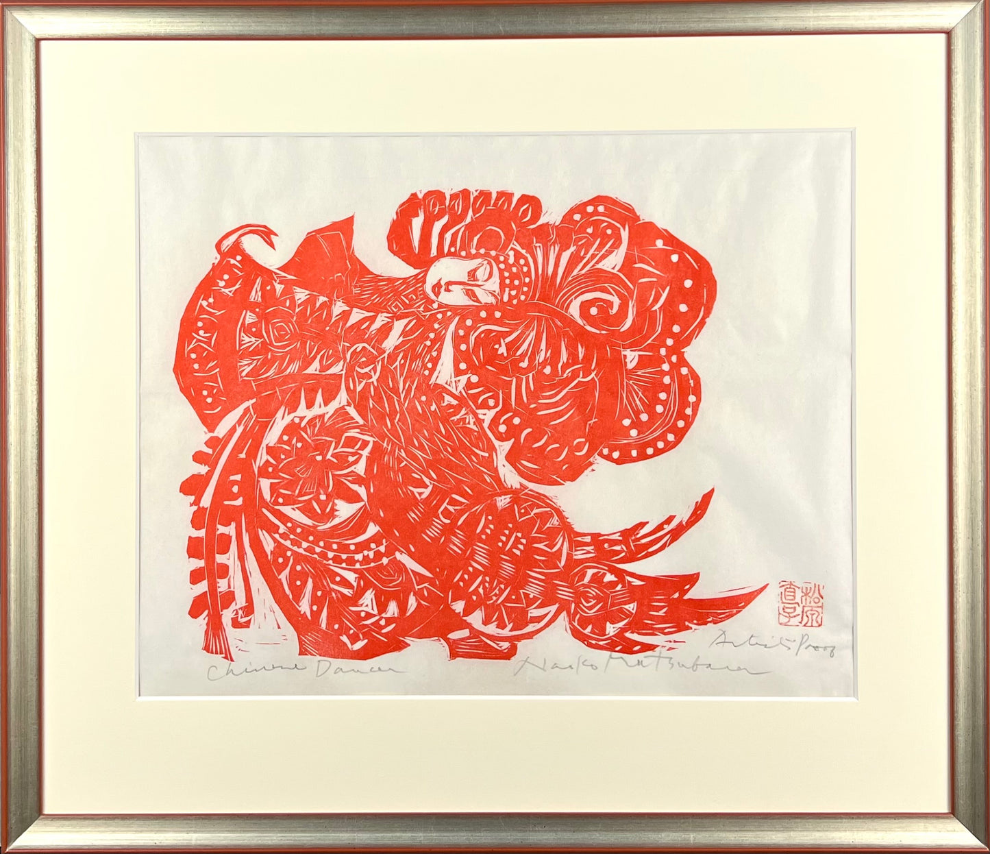 Matsubara, Naoko, Chinese Dancer, 26 x 33cm, Holzschnitt