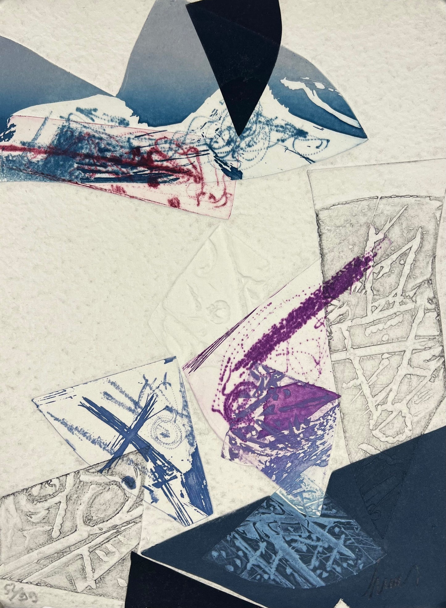 Chmits, Didier, Tendenz III, 25 x 19,5cm, Radierung