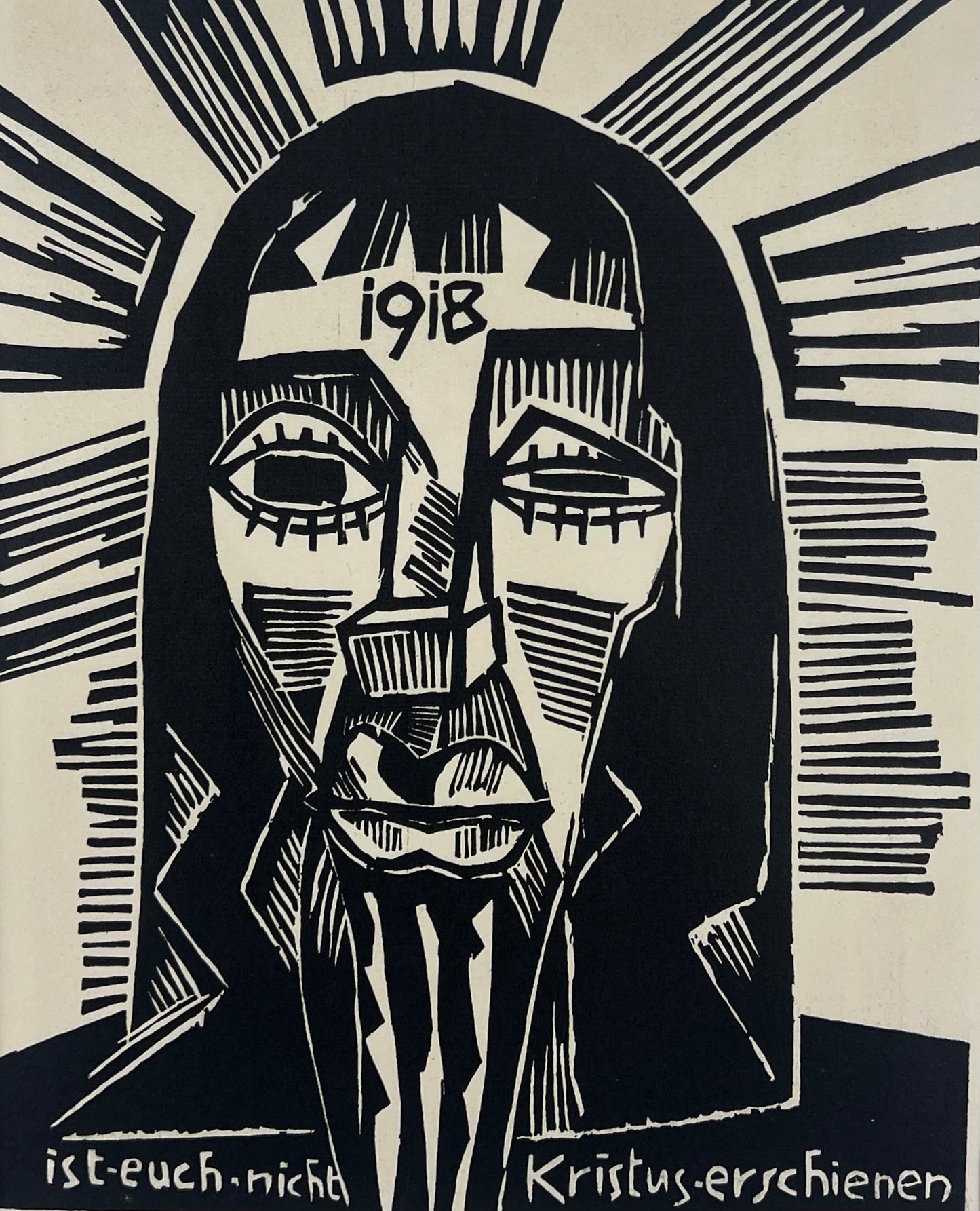 Schmidt-Rottluff, Karl, Christus, 22 x 17cm, Holzschnitt, 1918