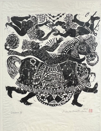 Matsubara, Naoko, Circus II, 62 x 61cm, Holzschnitt