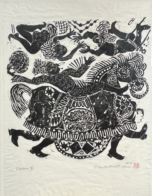 Matsubara, Naoko, Circus II, 62 x 61cm, Holzschnitt
