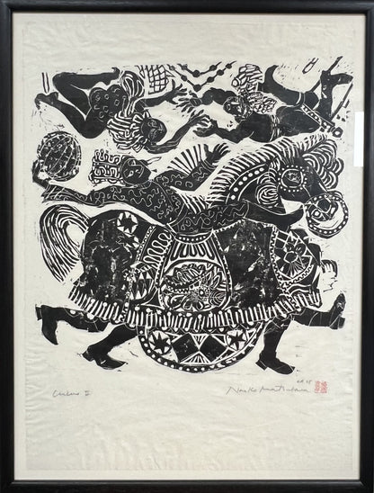 Matsubara, Naoko, Circus II, 62 x 61cm, Holzschnitt