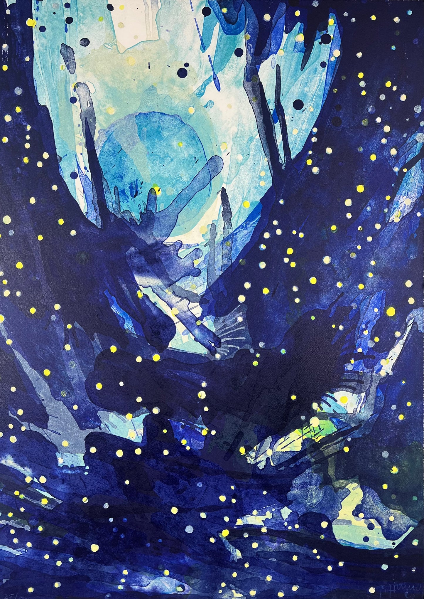 Zimmer, Bernd, Cosmos III, 76 x 56cm, 25/120, Lithografie