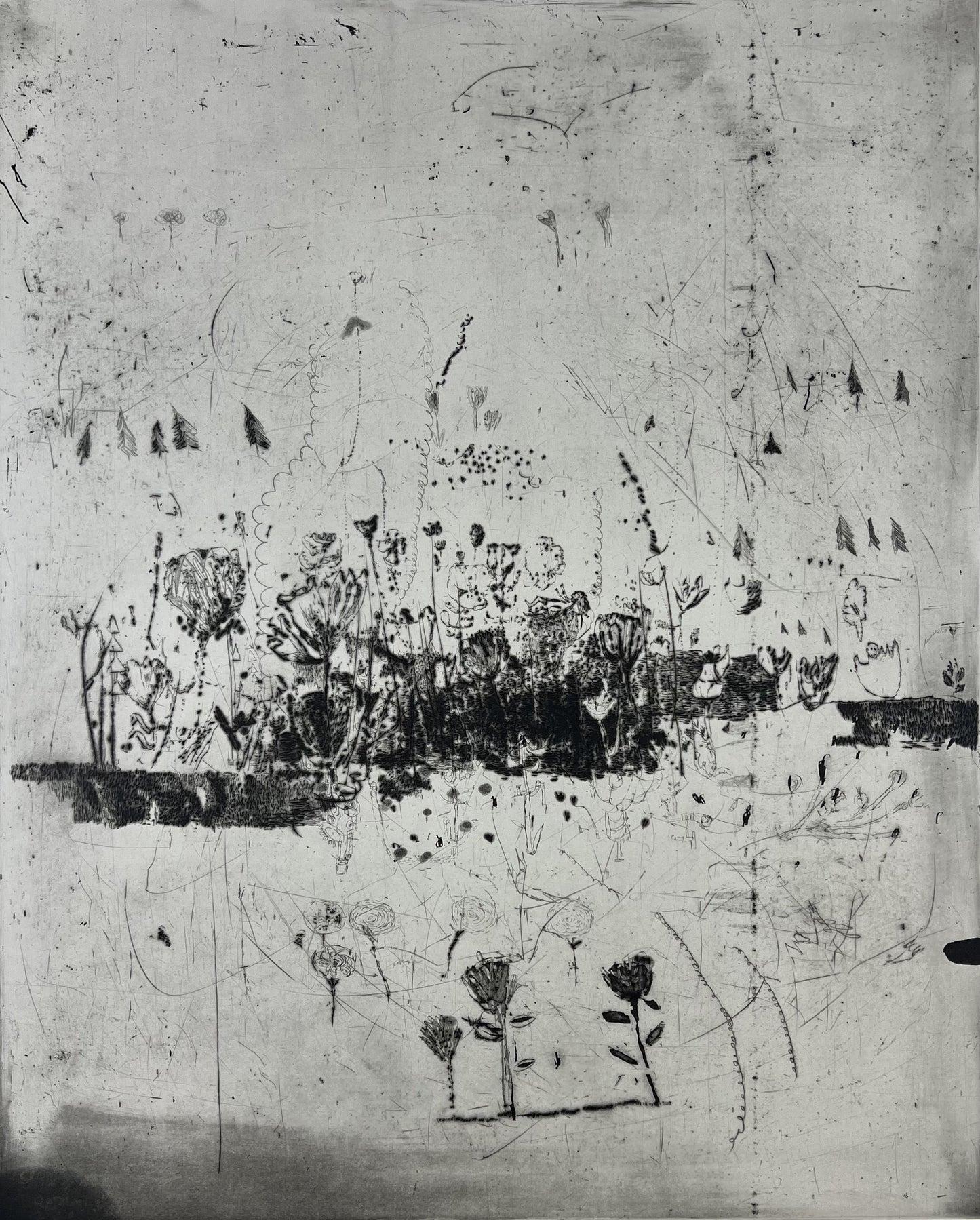 Behrendt, Falko, Däumelinchen, 49,5 x 40cm, Radierung