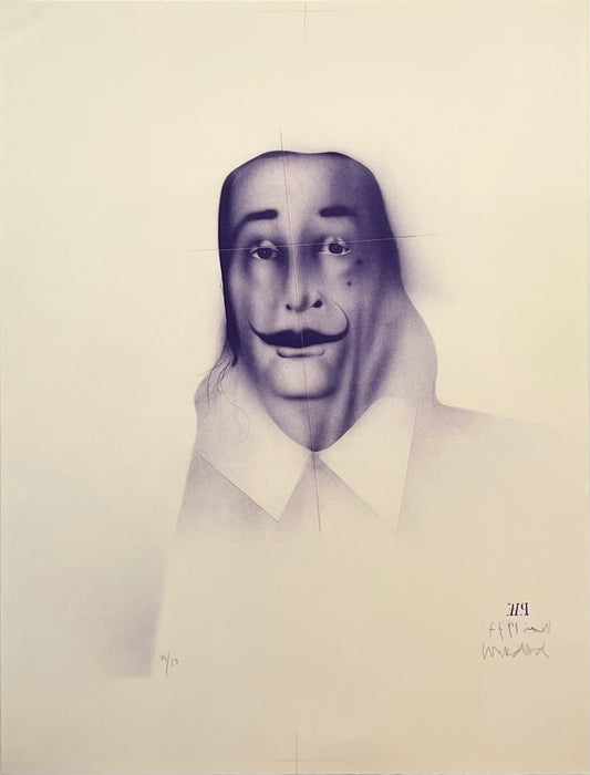 Wunderlich, Paul, Dalí, Selbstporträt spiegelverkehrt, 64,5 x 49,5cm, 46/50, Farblithografie 1977-79