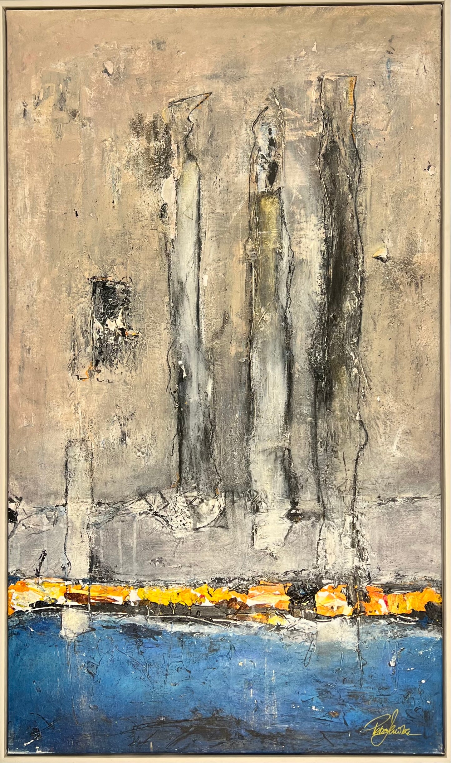 Jacobsen, Petra, Das zeitlose Meer, 120 x 70cm, Mischtechnik