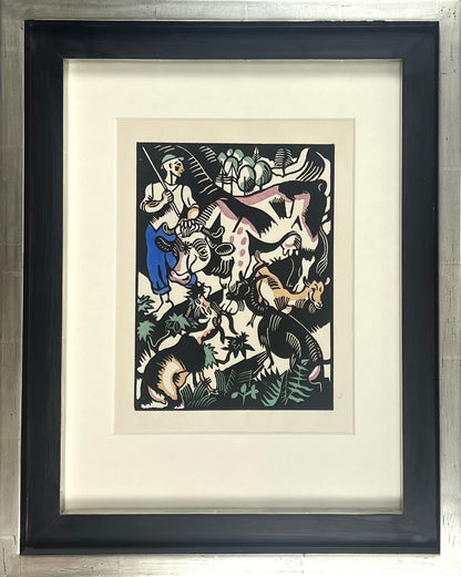 Seewald, Richard, Der Hirte, 23,7 x 17,7cm, Holzschnitt, 1918