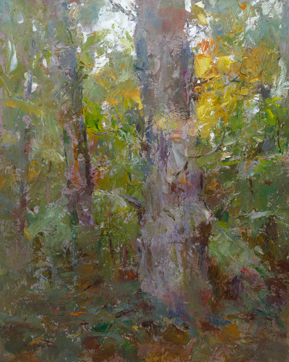 Wirtz, Björn, Die Eiche an der Wegkreuzung, 50 x 40cm, Ölgemälde