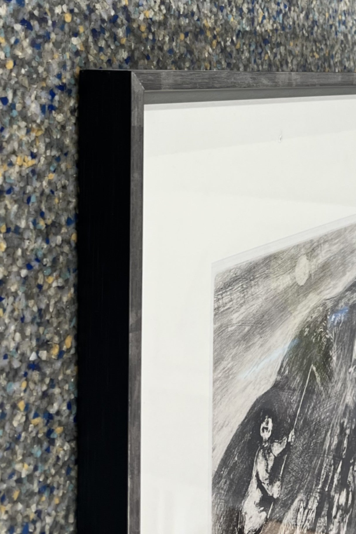 Chagall, Marc, Les poissons et le berger qui joue de la flûte (Die Fische und der flötende Schäfer), 29,5 x 23,5cm, Radierung, 1952