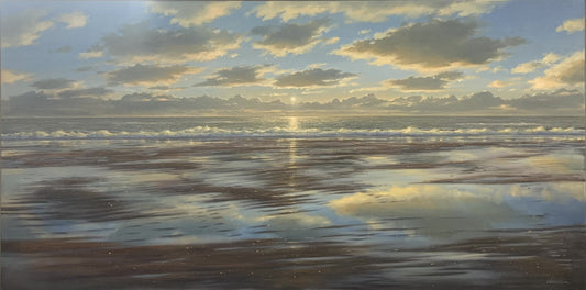 Meiwald, Karsten, Die Flut kommt, 70 x 140cm, Öl auf Leinwand