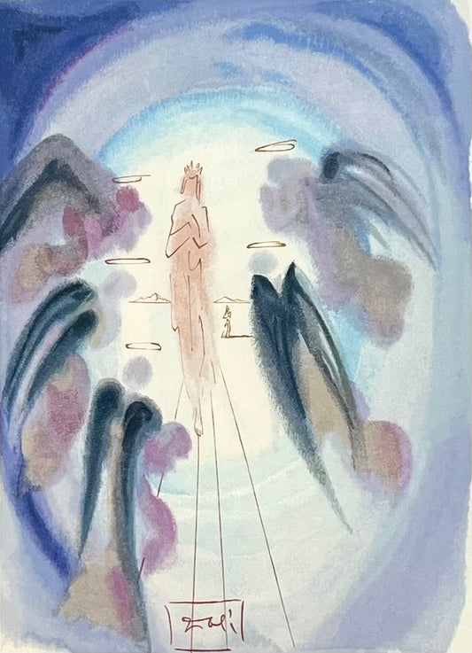 Dalí, Salvador, Die Freude der Glückseligen, 24,5 x 18cm, Holzschnitt, 1962