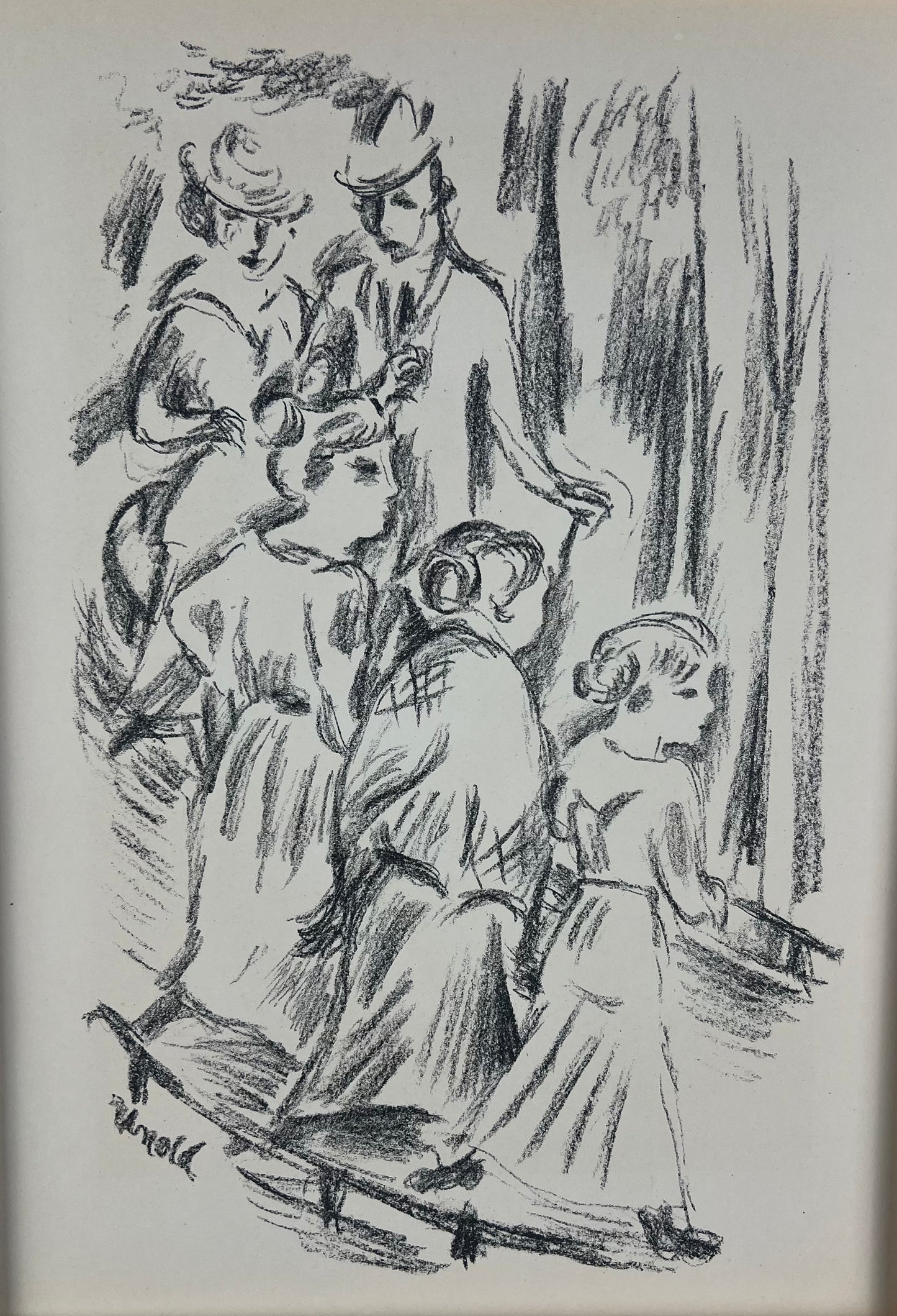 Unold, Max, Die Strasse, 30 x 22cm, Lithografie