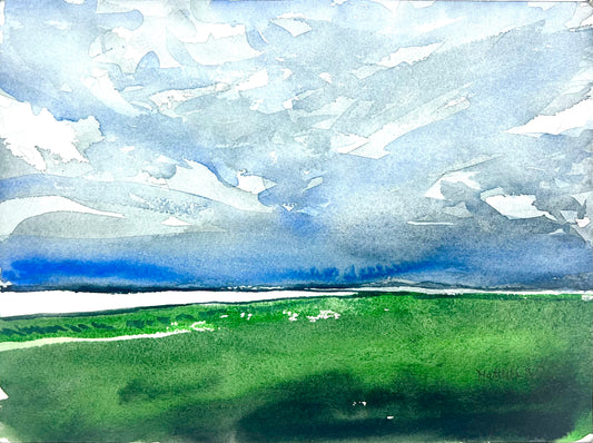 Teuscher, Matthis, Die Weite des Nordens, 2023, 23 x 31cm, Aquarell