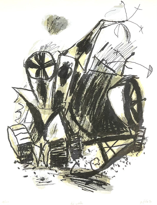 Zille, Rainer, Die Wolke, 53 X 41cm,16/20, Siebdruck, 1991