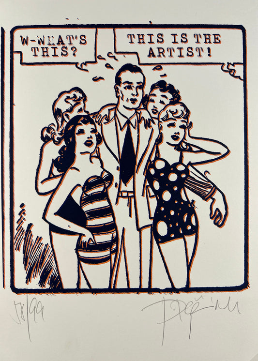 Döring, Jörg, The Artist, 29,5 x 21cm, 58/99, Siebdruck