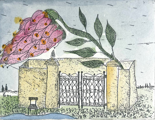 Dolezalek, Beatrice, Eden, 1983, 8,2 x 10,9cm, Col. Radierung