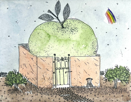 Dolezalek, Beatrice, Evas Garten, 1983, 8,5 x 10,9cm, Col. Radierung