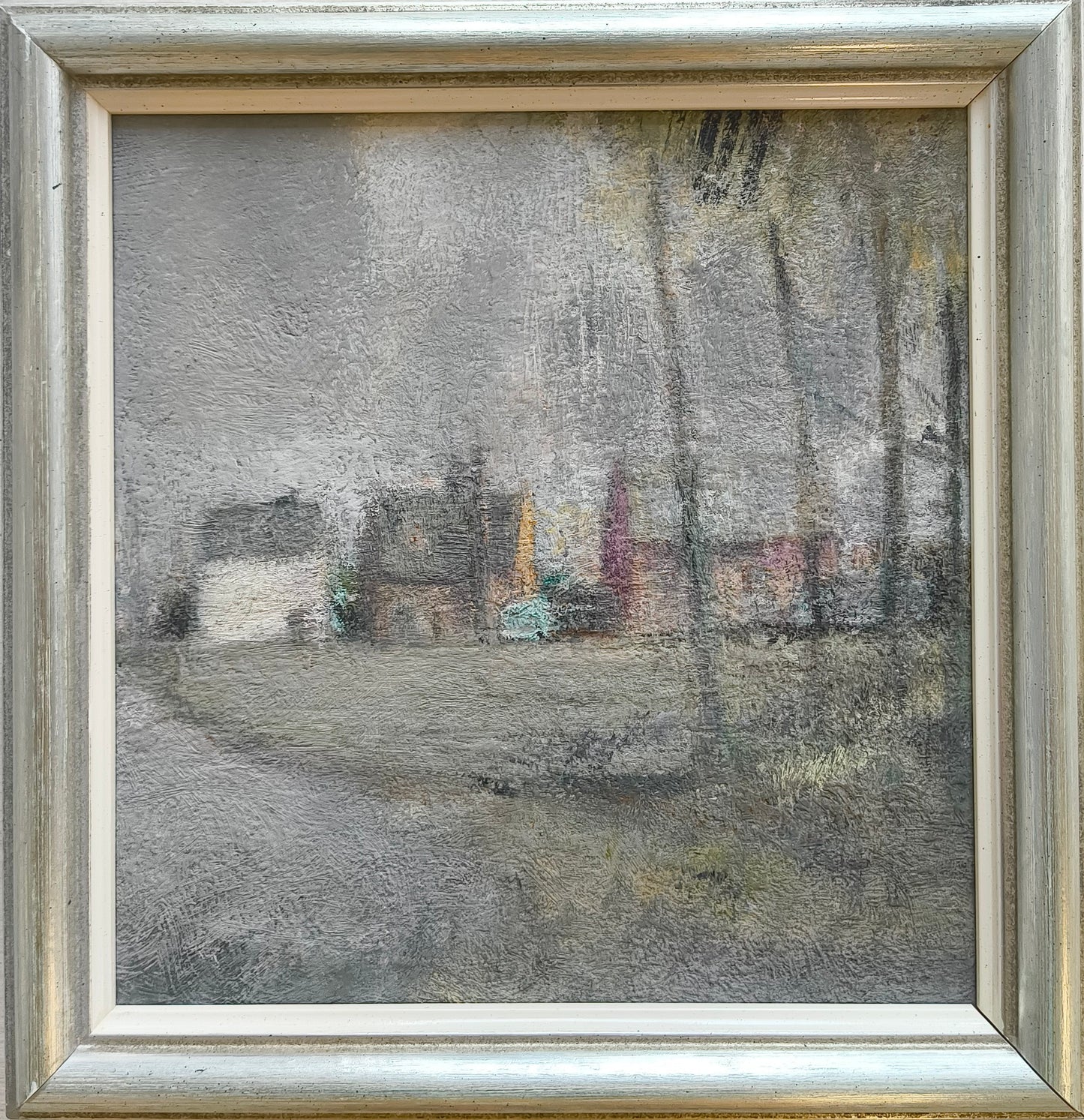 Feyen, Harald, Dorf, 24 x 23cm, Ölgemälde
