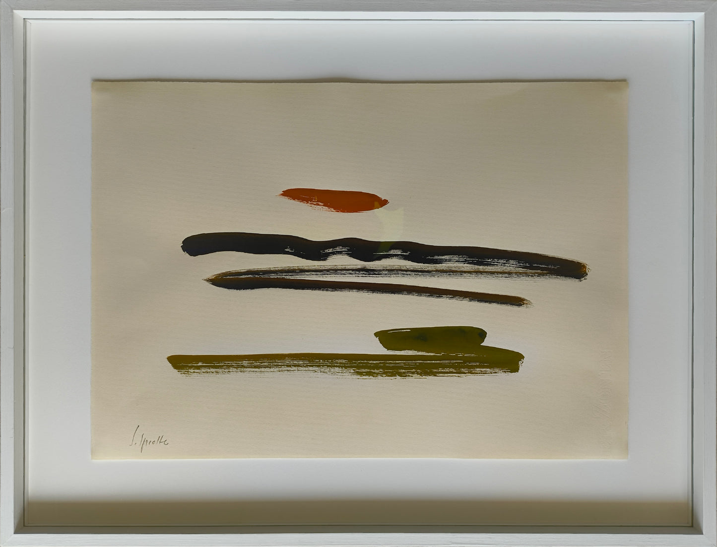 Sprotte, Siegward, Dreiklang II, 1965, Gouache auf Bütten, 41 x 58,2 cm