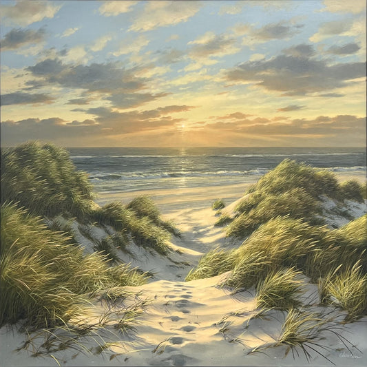 Meiwald, Karsten, Dünendurchgang, 100 x 100cm, Öl auf Leinwand