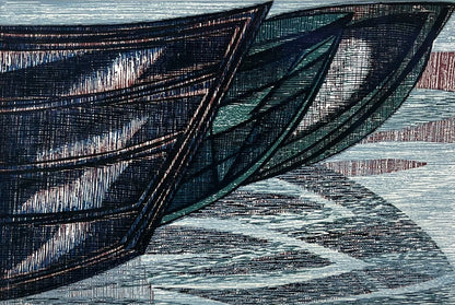 Hermanns, Gerhard, Ebbe, 16,2 x 24cm, 8/15, Holzschnitt, 1990