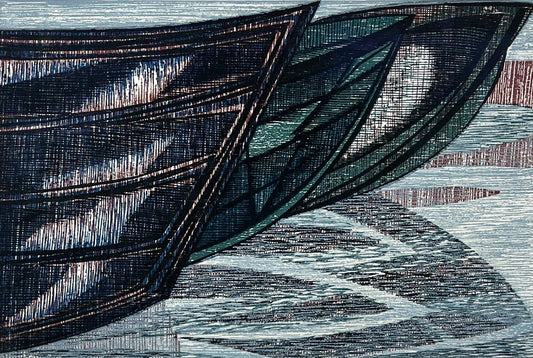 Hermanns, Gerhard, Ebbe, 16,2 x 24cm, 8/15, Holzschnitt, 1990