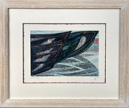 Hermanns, Gerhard, Ebbe, 16,2 x 24cm, 8/15, Holzschnitt, 1990