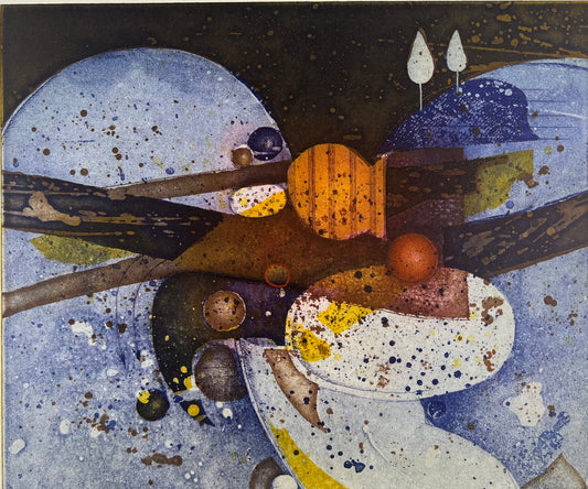 Eckert, Dieter, Toskanische Landschaft, 25 x 29,5cm, Radierung
