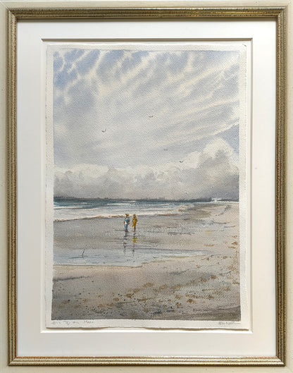 Entrich, Stephanie, Ein Tag am Meer, 38 x 28cm, Aquarell